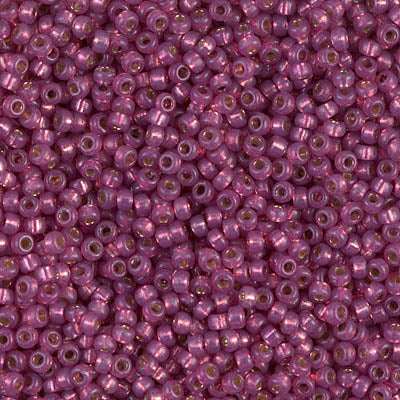 Duracoat Silver-Lined Fuchsia Miyuki Seed Beads 11/0