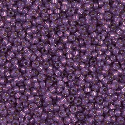Duracoat Silver-Lined Light Amethyst Miyuki Seed Beads 11/0