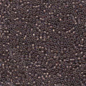 Duracoat Silver-Lined Rose Bronze Miyuki Seed Beads 11/0