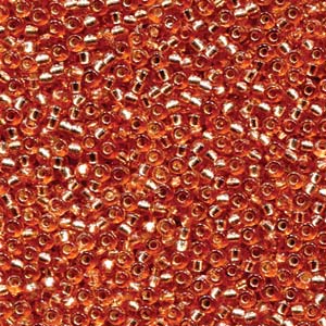 Duracoat Silver-Lined Dyed Rose Miyuki Seed Beads 11/0