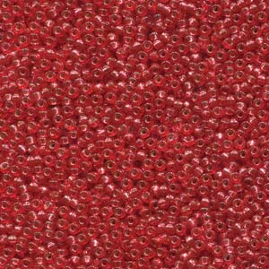 Duracoat Silver-Lined Dyed Melon Miyuki Seed Beads 11/0