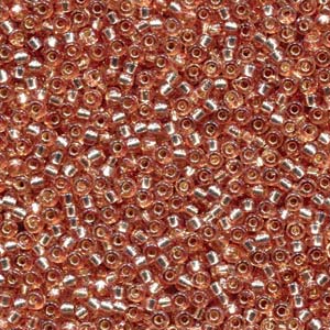 Duracoat Silver-Lined Dyed Silver Miyuki Seed Beads 11/0