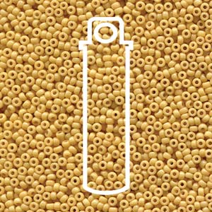 Duracoat Opaque Dyed Cream Miyuki Seed Beads 15/0