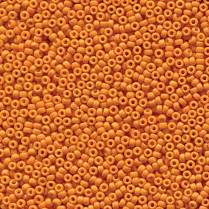 Duracoat Opaque Dyed Orange Miyuki Seed Beads 11/0
