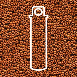 Duracoat Opaque Dyed Red Brown Miyuki Seed Beads 15/0