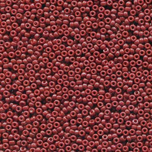 Duracoat Opaque Dyed Red Miyuki Seed Beads 11/0