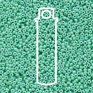 Duracoat Opaque Dyed Turquoise Miyuki Seed Beads 15/0
