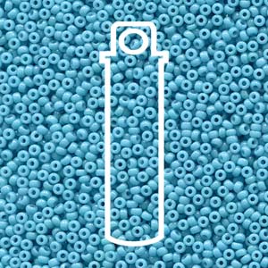 Duracoat Opaque Dyed Aqua Blue Miyuki Seed Beads 15/0