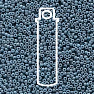 Duracoat Opaque Dyed Slate Miyuki Seed Beads 15/0