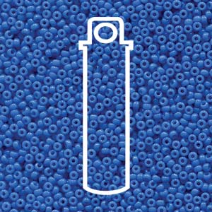 Duracoat Opaque Dyed Bright Blue Miyuki Seed Beads 15/0