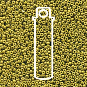 Duracoat Opaque Dyed Olive Miyuki Seed Beads 15/0