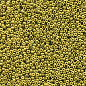 Duracoat Opaque Dyed Olive Miyuki Seed Beads 11/0