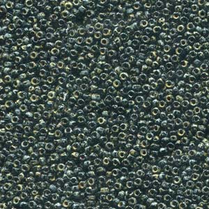 Picasso Smoky Black Matte Miyuki Seed Beads 11/0