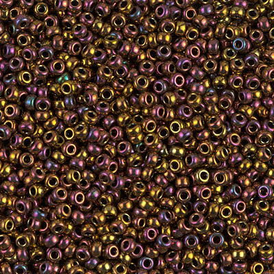 Metallic Gold Iris Miyuki Seed Beads 11/0