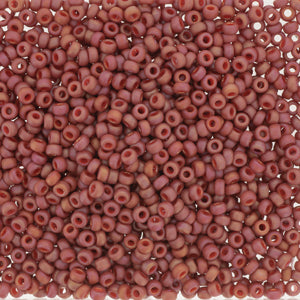 Frost Opaque Glaze Rainbow Cardinal Miyuki Seed Beads 11/0