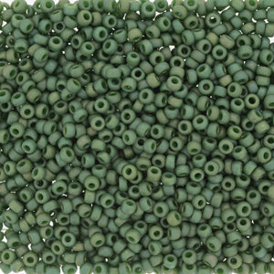 Frost Opaque Glaze Rainbow Shamrock Miyuki Seed Beads 11/0
