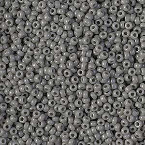 Opaque Falcon Grey Miyuki Seed Beads 11/0