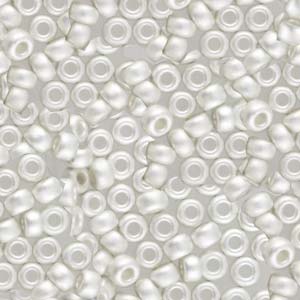 Sterling Silver Plated Frosted Miyuki Seed Beads 11/0