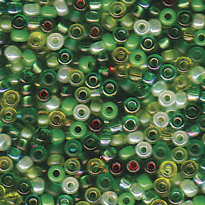 Mix Evergreen Miyuki Seed Beads 11/0