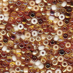 Mix Honey Butter Miyuki Seed Beads 11/0
