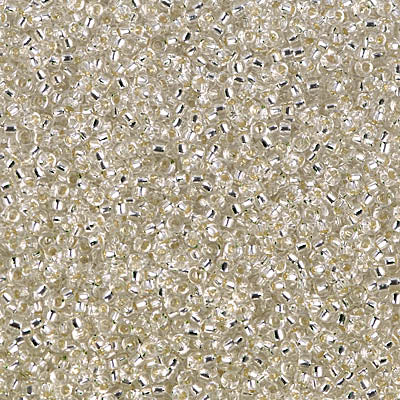 Silver-Lined Crystal Miyuki Seed Beads 15/0