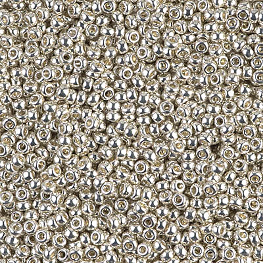 Galvanized Silver Miyuki Seed Beads 15/0