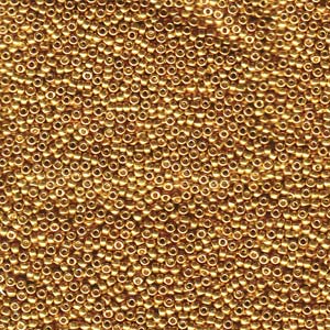 Galvanized Yellow Gold Miyuki Seed Beads 15/0