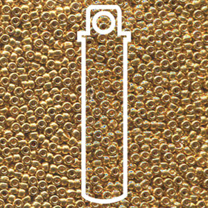 Galvanized Dark Gold Miyuki Seed Beads 15/0