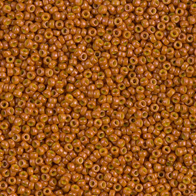 Opaque Pumpkin Miyuki Seed Beads 15/0