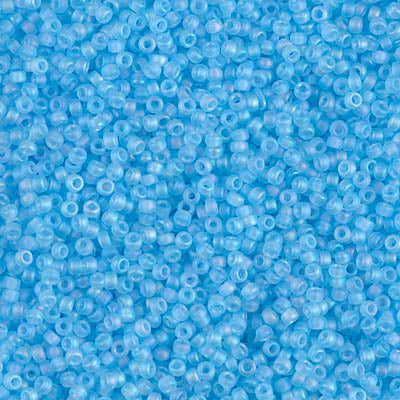 Matte Sky Blue Miyuki Seed Beads 15/0