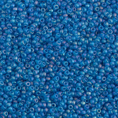 Matte Light Blue AB Miyuki Seed Beads 15/0