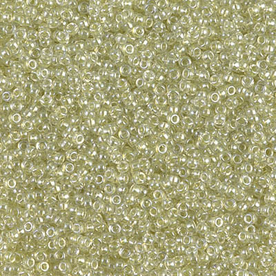 Sparkling Peridot Lined Miyuki Seed Beads 15/0