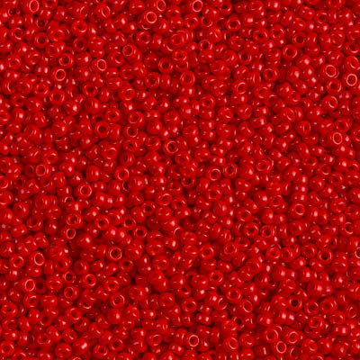 Opaque Red Miyuki Seed Beads 15/0