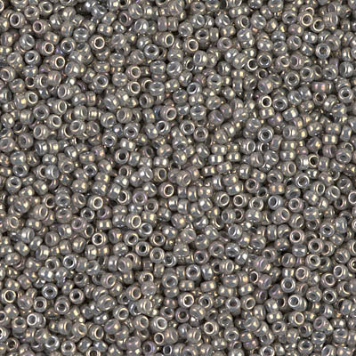 Galvanized Grey Luster Miyuki Seed Beads 15/0
