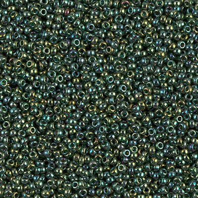 Emerald Gold Luster Miyuki Seed Beads 15/0
