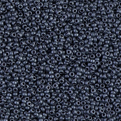 Matte Gunmetal Miyuki Seed Beads 15/0