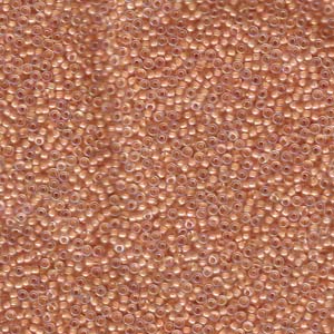 Lined Flesh AB Miyuki Seed Beads 15/0