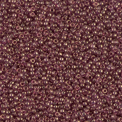 Gold Luster Amethyst Miyuki Seed Beads 15/0