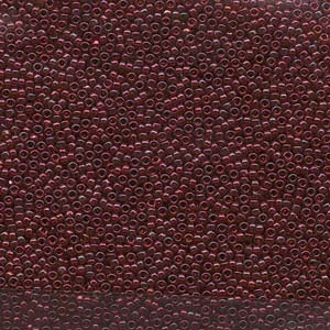 Burgundy Gold Luster Miyuki Seed Beads 15/0
