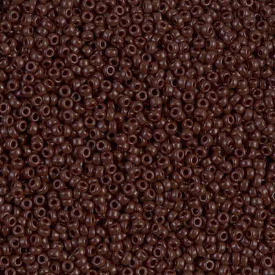 Opaque Chocolate Miyuki Seed Beads 15/0