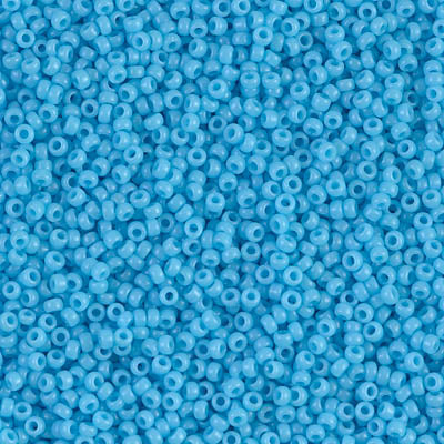 Opaque Light Blue Miyuki Seed Beads 15/0