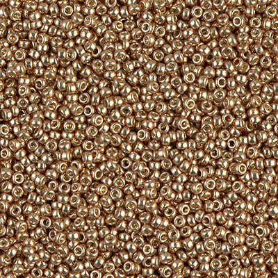 Duracoat Galvanized Champagne Miyuki Seed Beads 15/0