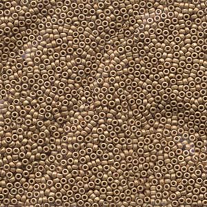 Duracoat Galvanized Matte Champagne Miyuki Seed Beads 15/0