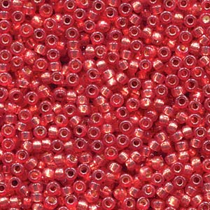 Duracoat Silver-Lined Dyed Watermelon Miyuki Seed Beads 15/0