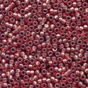 Duracoat Silver-Lined Dyed Nutmeg Miyuki Seed Beads 15/0