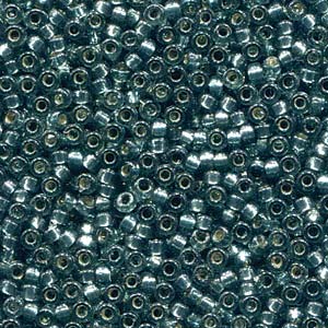 Duracoat Silver-Lined Dyed Dark Green Miyuki Seed Beads 15/0