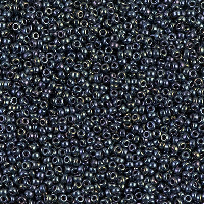 Gunmetal Iris Miyuki Seed Beads 15/0