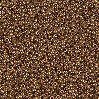 Metallic Light Bronze Miyuki Seed Beads 15/0