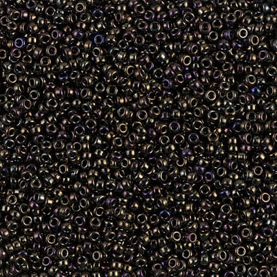 Brown Iris Miyuki Seed Beads 15/0
