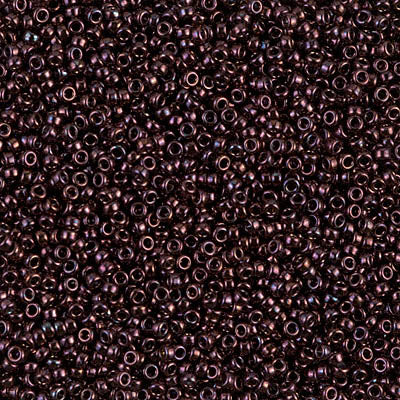 Metallic Raspberry Miyuki Seed Beads 15/0